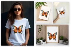 Watercolor Butterfly Sublimation Clipart PNG Design