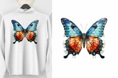 Watercolor Butterfly Sublimation Clipart PNG Design