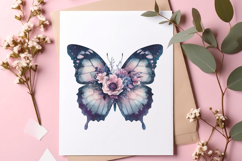 Watercolor butterfly sublimation design Product Image 2