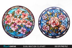 Watercolor Cabochon Flowers Clipart Bundle Product Image 3