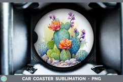 GorgeousWatercolor Car Coaster design.