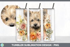 GorgeousWild Flowers Cairn Terriers Tumbler design.