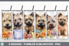 Bundle of six Wild Flowers Cairn Terriers Tumbler designs.