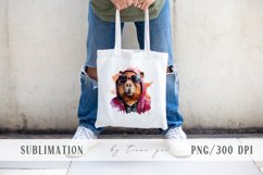 Cute watercolor capybara in sunglasses clipart- 1 png file Product Image 4