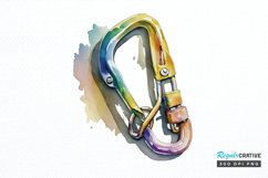 Watercolor Carabiner PNG Clipart Product Image 1