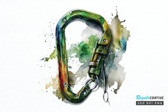 Watercolor Carabiner PNG Clipart Product Image 1