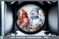 GorgeousWatercolor Car Coaster design.