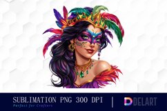 Carnival Girl Illustration Clipart Product Image 1