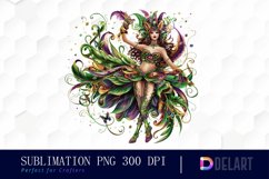 Carnival Girl Sublimation PNG Clipart Product Image 1