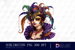 Carnival Girl Sublimation PNG Clipart Product Image 1
