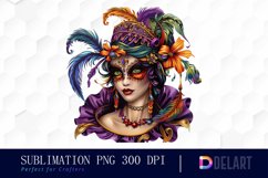 Carnival Girl Sublimation PNG Clipart Product Image 1