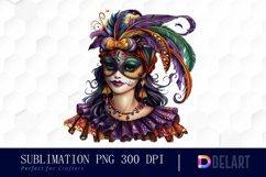 Carnival Girl Sublimation PNG Clipart Product Image 1