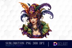 Carnival Girl Sublimation PNG Clipart Product Image 1