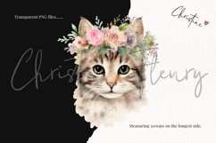 Watercolor Cat Breeds with Flower Crowns - Part 1 Product Image 3