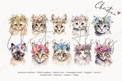 Watercolor Cat Breeds with Flower Crowns - Part 1 Product Image 4