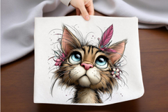 Watercolor Cat Clipart, Easter Sublimation PNG Product Image 2