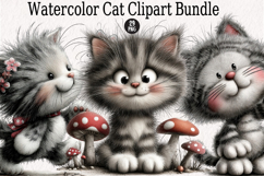Watercolor Cat Clipart Bundle Product Image 1