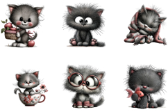Watercolor Cat Clipart Bundle Product Image 3