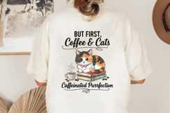 Watercolor Cat Coffee PNG Bundle Product Image 6
