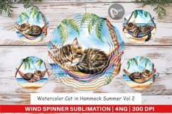 Wind Spinner Cat in Summer Hammock Product Image 1