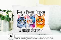 cat png design shown on a pillow