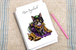 Watercolor Cat Shoes for Mardi Gras Clipart Bundle Product Image 4