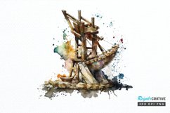 Watercolor Catapult PNG Clipart Product Image 1