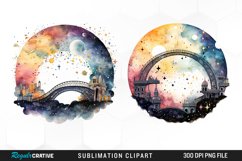 Celestial Bridges Watercolor Clipart Product Image 1