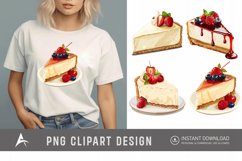 Watercolor Cheesecake Clipart Product Image 1