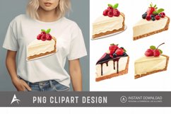 Watercolor Cheesecake Clipart Product Image 1