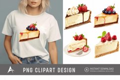 Watercolor Cheesecake Clipart Product Image 1