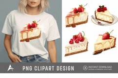 Watercolor Cheesecake Clipart Product Image 1