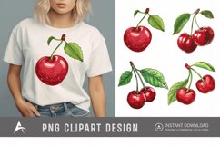 Watercolor Cherry Clipart Product Image 1