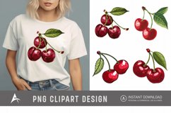 Watercolor Cherry Clipart Product Image 1