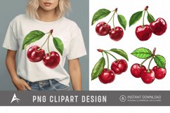 Watercolor Cherry Clipart Product Image 1