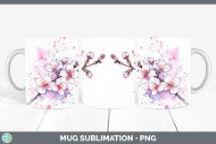 GorgeousWatercolor Mug Wrap design.