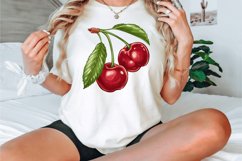 Watercolor Cherry Clipart Bundle Product Image 3