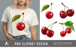 Watercolor Cherry Clipart Product Image 1
