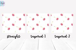 Watercolor Cherry Seamless Skinny Tumbler Sublimation Wrap Product Image 3