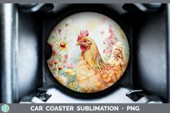 GorgeousWatercolor Car Coaster design.