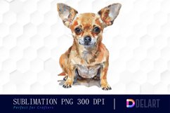 Chihuahua Watercolor Clipart Product Image 1