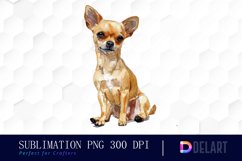 Chihuahua Sublimation PNG Clipart Product Image 1