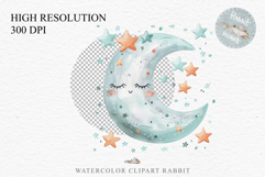 Watercolor Children Moon Stars Smiling Toddler Kids Clipart PNG DIY Transparent Print junk journal collage scrapbooking designs sublimation printable files