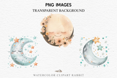 Watercolor Children Moon Stars Smiling Toddler Kids Clipart PNG DIY Transparent Print junk journal collage scrapbooking designs sublimation printable files