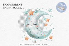 Watercolor Children Moon Stars Smiling Toddler Kids Clipart PNG DIY Transparent Print junk journal collage scrapbooking designs sublimation printable files