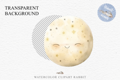 Watercolor Children Moon Stars Smiling Toddler Kids Clipart PNG DIY Transparent Print junk journal collage scrapbooking designs sublimation printable files
