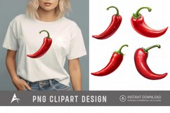 Watercolor Chili Pepper Clipart Product Image 1