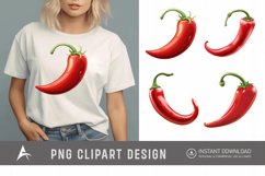 Watercolor Chili Pepper Clipart Product Image 1