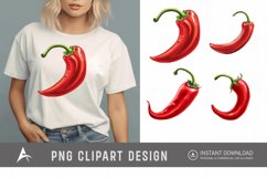 Watercolor Chili Pepper Clipart Product Image 1