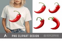Watercolor Chili Pepper Clipart Product Image 1
